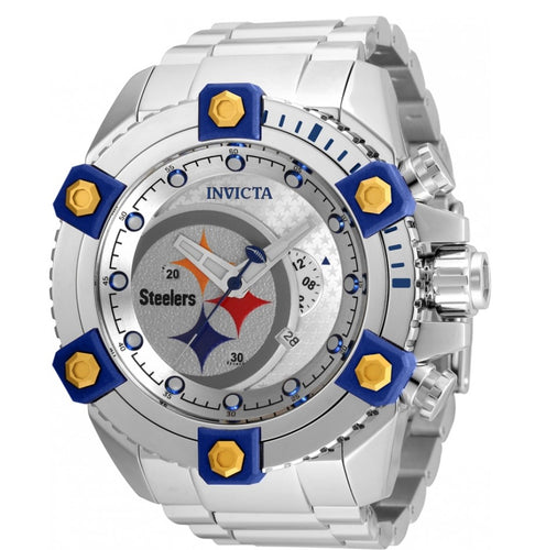Invicta NFL Pittsburgh Steelers Men's 56mm LARGE Limited Chronograph Watch 35513-Klawk Watches