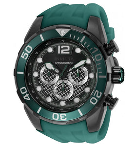 Invicta Pro Diver Men's 50mm Twisted Metal Dial Green Chronograph Watch 35551-Klawk Watches