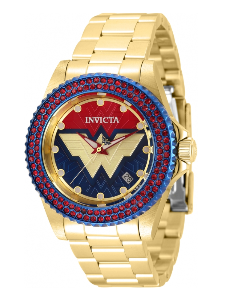Invicta DC Comics Wonder Woman 84 Ladies 40mm Limited Crystals