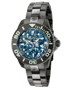 Invicta Pro Diver Automatic Women's 38mm Gunmetal Abalone MOP Dial Watch 35764-Klawk Watches