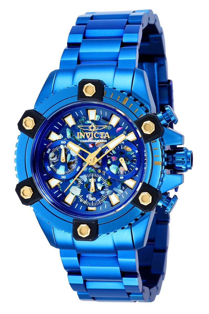 Invicta Coalition Forces Women's 38mm Abalone MOP Dial Blue Watch 35981 RARE-Klawk Watches