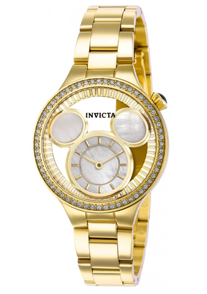 Invicta Disney Luxe Women's 35mm Limited Edition Gold MOP Mickey