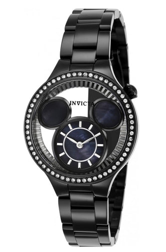 Invicta Disney Luxe Women's 35mm Limited Edition Black MOP Mickey Watch 36266-Klawk Watches