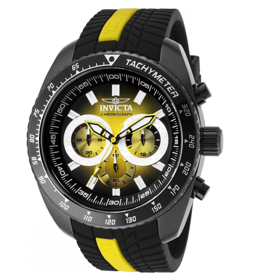 Invicta s1 rally chronograph outlet black dial men's watch