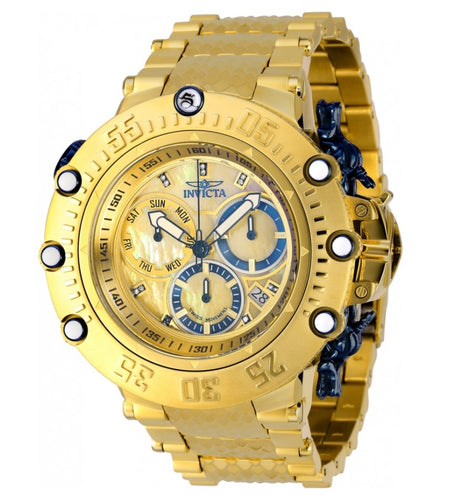 Invicta Subaqua Shutter Diamond Men's 52mm GOLD Label Swiss Watch RARE 36317-Klawk Watches