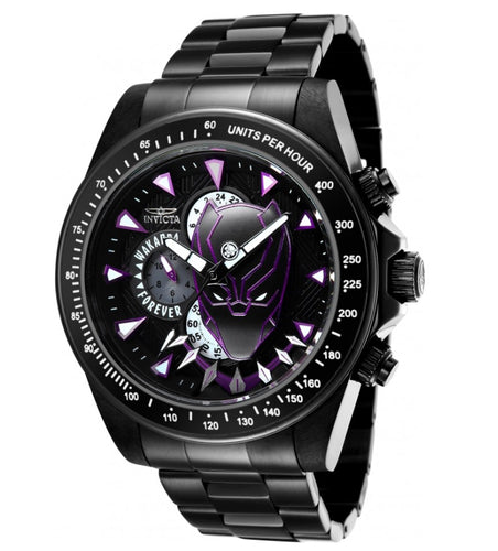 Invicta Marvel Black Panther Men's 50mm Wakanda Limited Dual Time Watch 36354-Klawk Watches