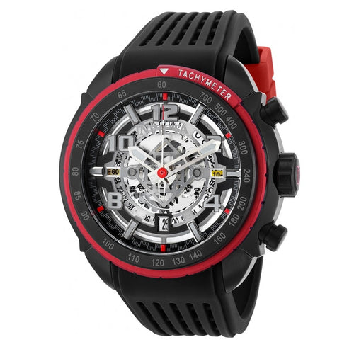 Invicta S1 Rally Men's 48mm Anatomic Skeleton Dial Black Chronograph Watch 36367-Klawk Watches