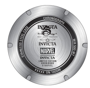 Invicta Marvel Black Panther Mens 52mm Tinted Crystal Limited Chrono Watch 36611-Klawk Watches