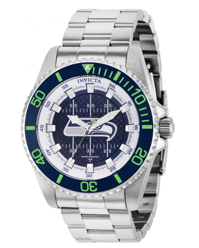 Invicta NFL Seattle Seahawks Men's 47mm Limited Stainless Quartz Watch 36927-Klawk Watches