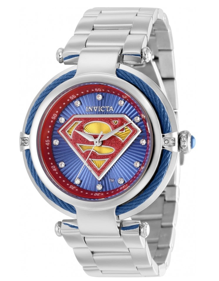 Invicta DC Comics Superman Ladies 40mm Limited Edition Crystals Dial Watch 36954-Klawk Watches