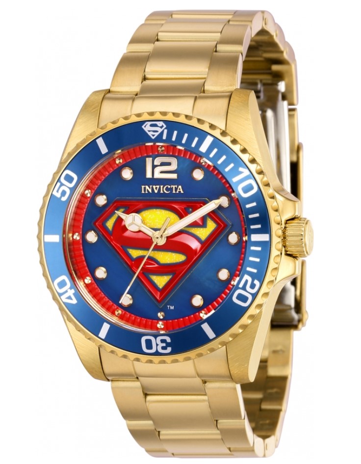 Invicta DC Comics Superman Women's 38mm Gold MOP Limited Edition Watch 36977-Klawk Watches