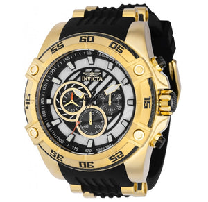 Invicta Speedway Men's 52mm White Mother Pearl Dial Gold Chronograph Watch 37012-Klawk Watches