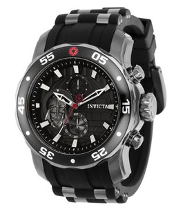 Invicta Star Wars Darth Vader Men's 48mm Gunmetal Limited Chrono Watch 37210-Klawk Watches