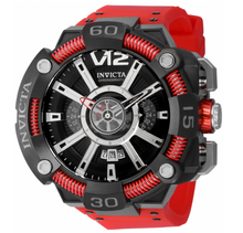 Load image into Gallery viewer, Invicta S1 Rally JM Correa Men&#39;s 58mm GMT Dual Time LARGE Black Red Watch 37655-Klawk Watches

