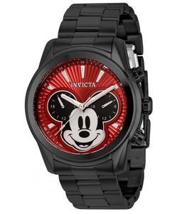 Invicta Disney Men's 44mm Mickey Red Dial Dual-Time Limited Edition Watch 37820-Klawk Watches