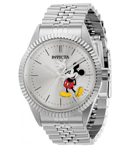Invicta Disney Men's 43mm Limited Ed Mickey Silver Dial Stainless Watch 37850-Klawk Watches
