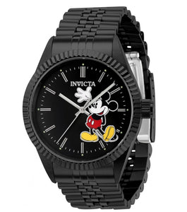 Invicta Disney Men's 43mm Limited Edition Mickey Black Stainless Watch 37852-Klawk Watches