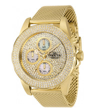 Load image into Gallery viewer, Invicta Pro Diver Women&#39;s 40mm Gold PAVE Crystal Chronograph Watch 37860-Klawk Watches
