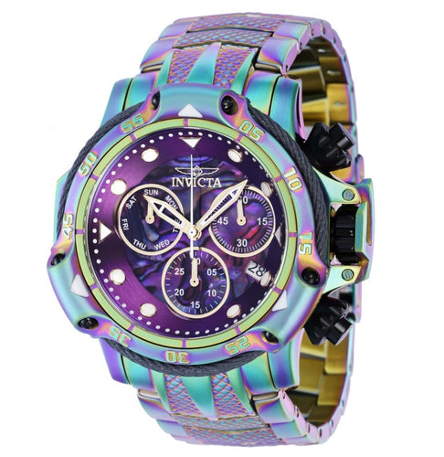 Invicta Subaqua Poseidon Men's 55mm Purple Abalone Iridescent Watch 38329 RARE-Klawk Watches