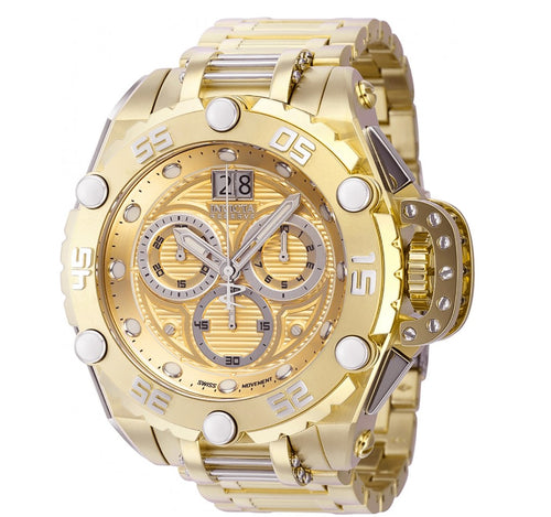 Invicta Reserve Flying Fox Men's 52mm Triple Gold Swiss Chronograph Watch 38741-Klawk Watches