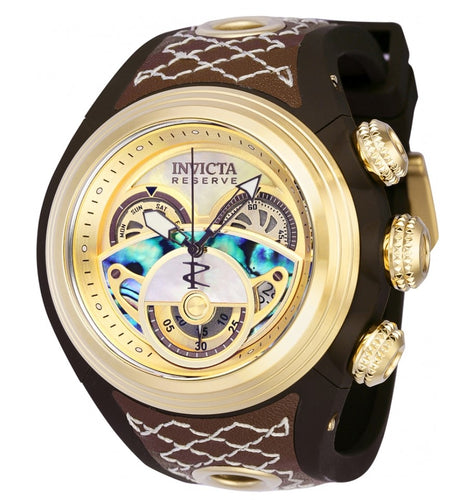 Invicta Reserve S1 Men's 54mm Abalone Gold MOP Swiss Chronograph Watch 38878-Klawk Watches