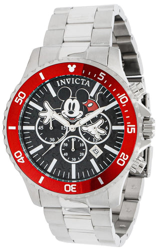 Invicta Disney Men's 48mm Mickey Mouse Limited Edition Silver Chrono Watch 39047-Klawk Watches