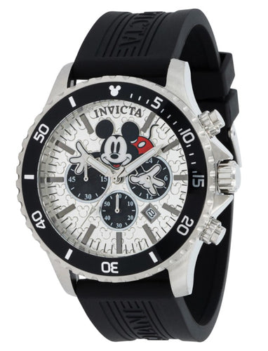 Invicta Disney Men's 48mm Mickey Mouse Limited Edition Silver Chrono Watch 39174-Klawk Watches