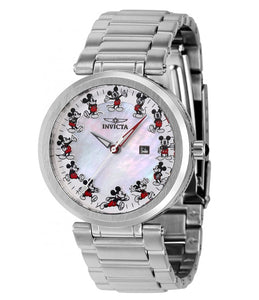 Invicta Disney Women's 36mm Mickey Limited Edition MOP Dial Silver Watch 39252-Klawk Watches