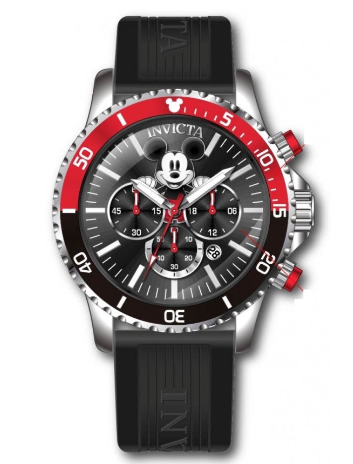Invicta Disney Men's 48mm Mickey Mouse Limited Edition Black Chrono Watch 39515-Klawk Watches