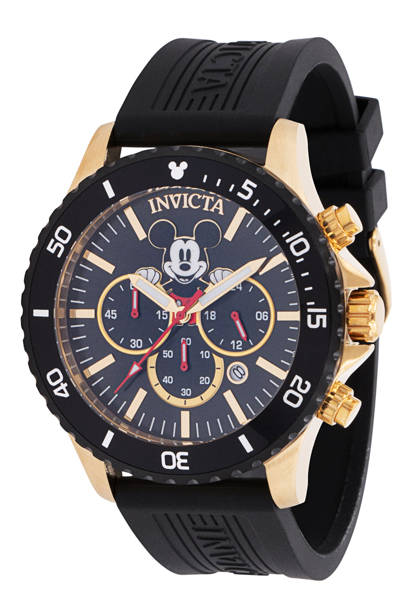Invicta Disney Men's 48mm Mickey Mouse Limited Edition Black Chrono Watch 39516-Klawk Watches