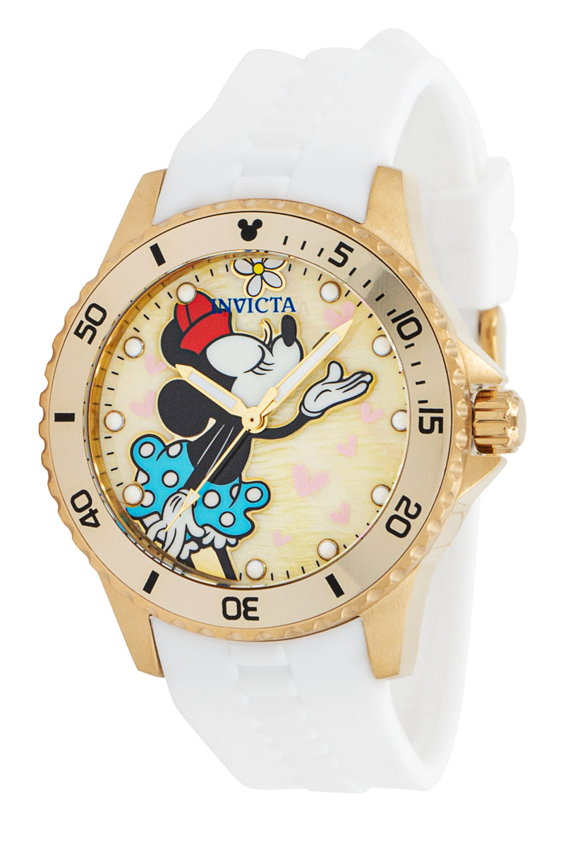 Invicta Disney Limited Edition Women's 40mm Gold MOP Minnie Mouse Watch 39527-Klawk Watches