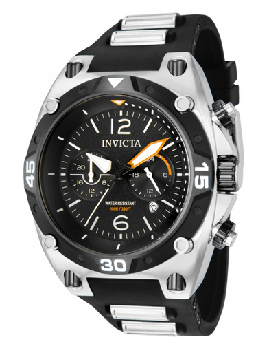 Invicta Aviator Dual Time Men's 50mm 24-hour Dual Sub-Dials Black Watch 40289-Klawk Watches