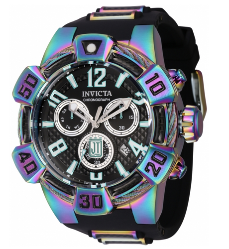 Invicta JT Men's 52mm Carbon Fiber Iridescent Swiss Chronograph Watch 40447-Klawk Watches