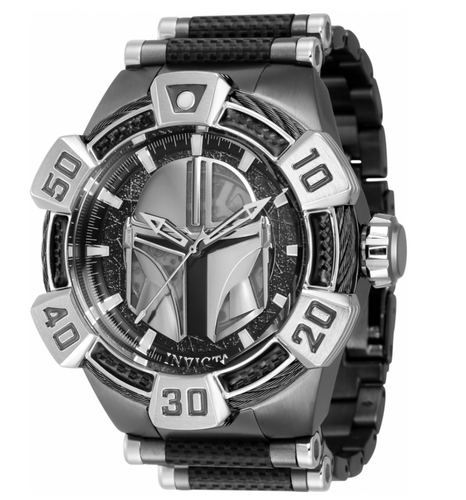 Invicta Star Wars Mandalorian Automatic Men's 52mm Carbon Limited Watch 40609-Klawk Watches