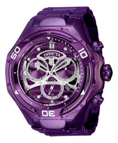 Invicta Mammoth Men's 54mm Darkest Purple Swiss Chronograph Watch 40786-Klawk Watches