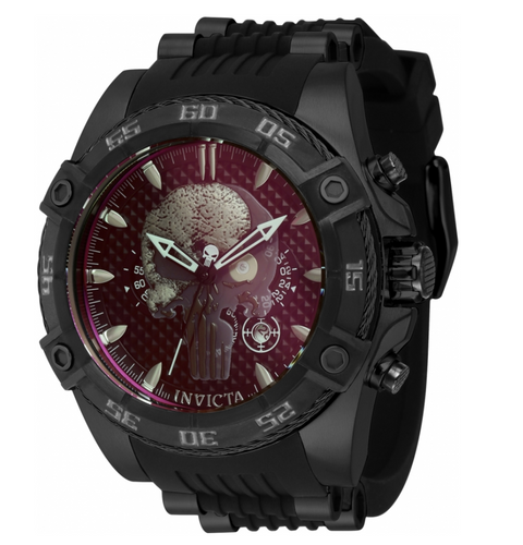 Invicta Marvel Punisher Men's 52mm Tinted Crystal Limited Ed Chrono Watch 41244-Klawk Watches