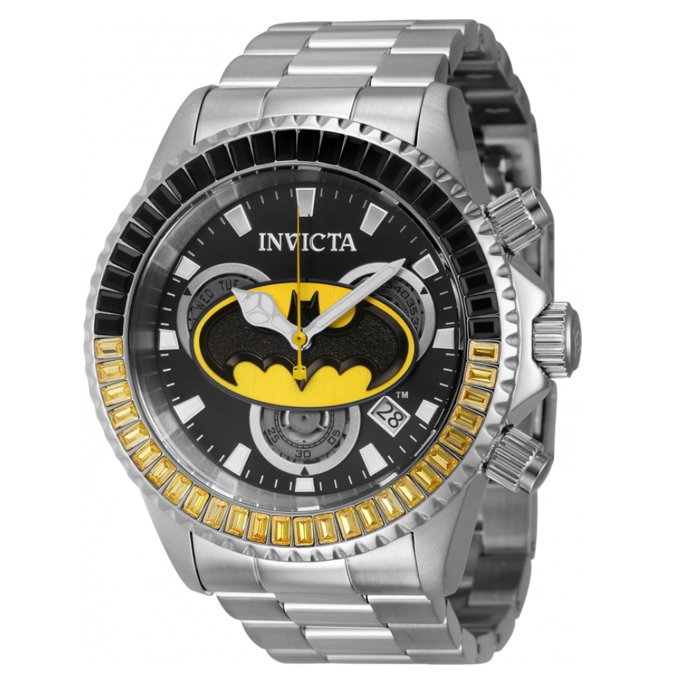 Invicta DC Comics Batman Men's 47mm Limited Crystals Swiss Chrono