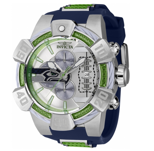 Invicta NFL Seattle Seahawks Men's 52mm Carbon Fiber Chronograph Watch 41584-Klawk Watches