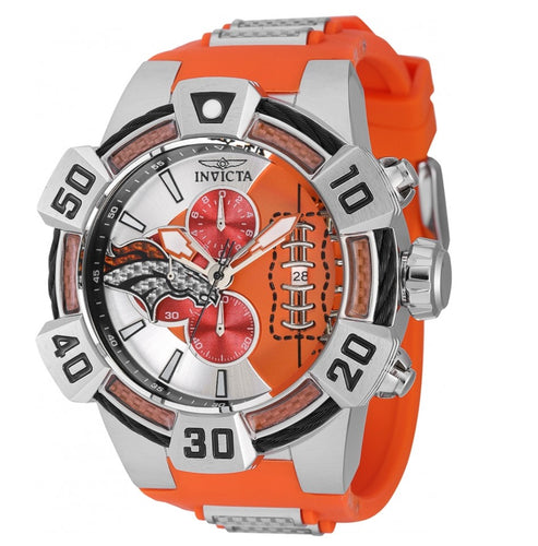 Invicta NFL Denver Broncos Men's 52mm Carbon Fiber Chronograph Watch 41591-Klawk Watches