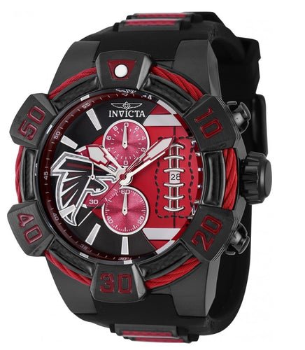 Invicta NFL Atlanta Falcon Men's 52mm Carbon Fiber Chronograph Watch 41593-Klawk Watches