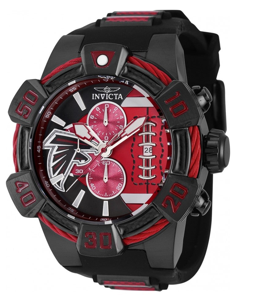 Invicta NFL LAS VEGAS RAIDERS 52mm Carbon Fiber Chronograph Watch