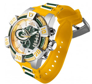 Invicta NFL Green Bay Packers Men's 52mm Carbon Fiber Chronograph Watch 41598-Klawk Watches