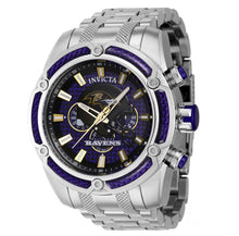Load image into Gallery viewer, Invicta NFL Baltimore Ravens Men&#39;s 52mm Carbon Fiber Chronograph Watch 41790-Klawk Watches
