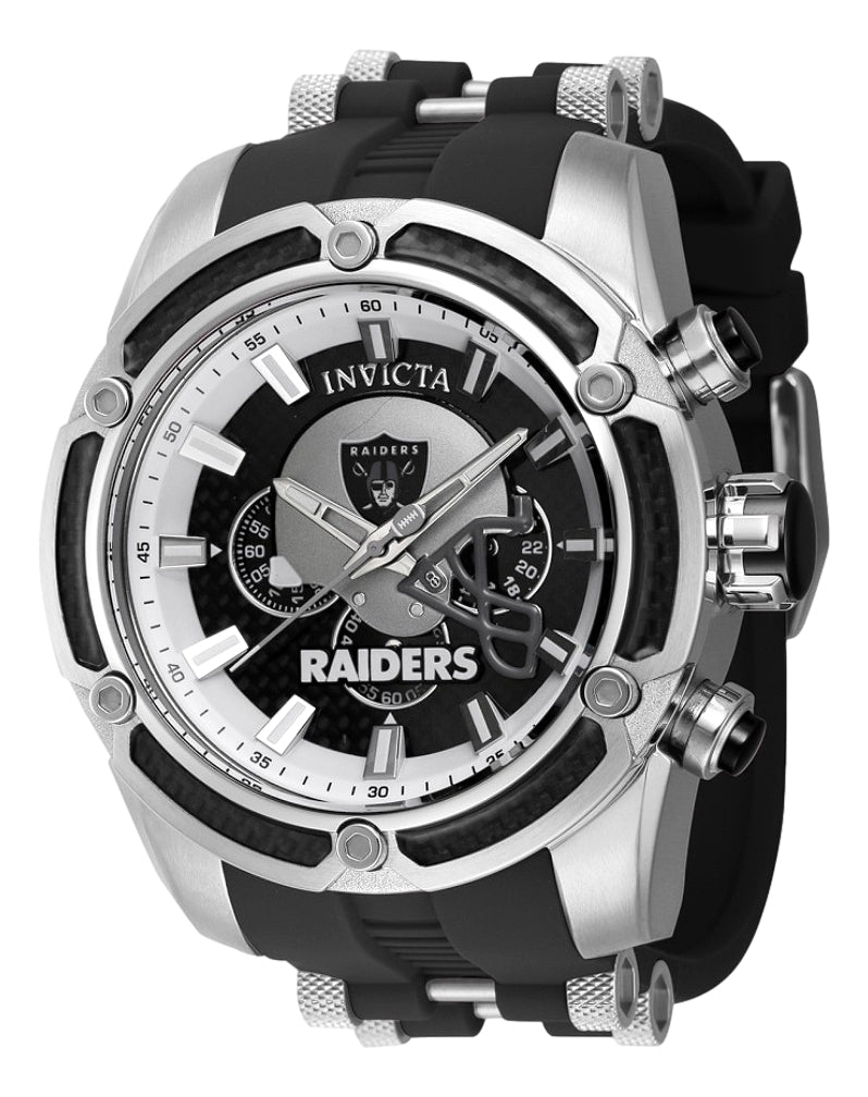 Invicta NFL Las Vegas Raiders Men's 52mm Carbon Fiber Chronograph Watch 41903-Klawk Watches