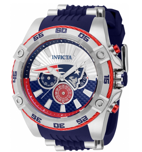 Invicta NFL New England Patriots Men's 52mm Carbon Fiber Chronograph Watch 41964-Klawk Watches