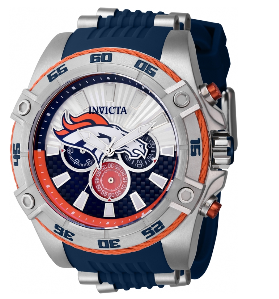 Invicta NFL Denver Broncos Men's 52mm Carbon Fiber