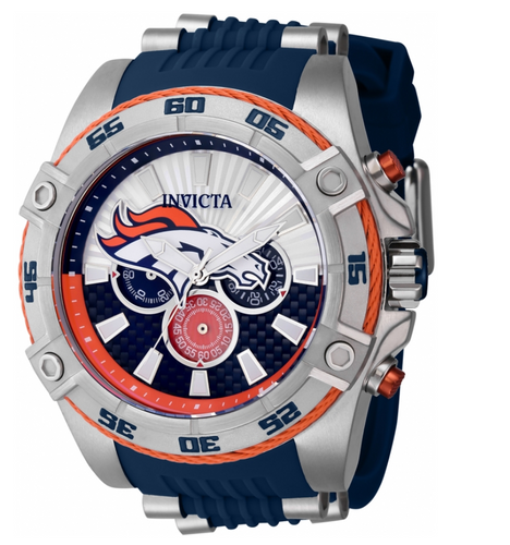 Invicta NFL Denver Broncos Men's 52mm Carbon Fiber Chronograph Watch 41974-Klawk Watches