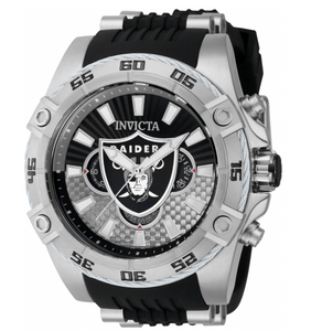 Invicta NFL Las Vegas Raiders Men's 52mm Carbon Fiber Chronograph Watch 41982-Klawk Watches