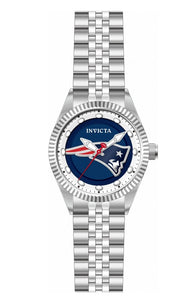Invicta NFL New England Patriots Men's 43mm Silver Stainless Quartz Watch 42410-Klawk Watches