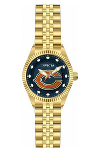 Invicta NFL Chicago Bears Men's 43mm Gold Stainless Quartz Watch 42426-Klawk Watches